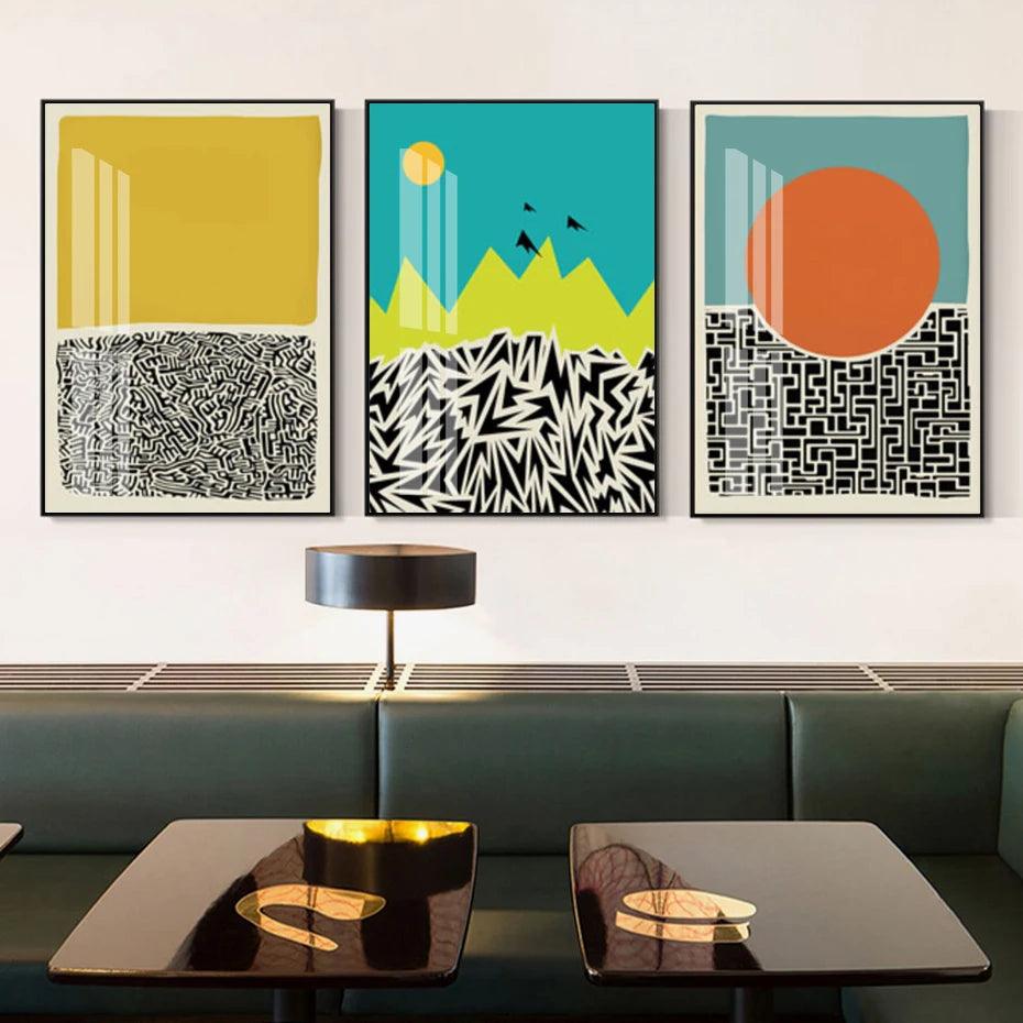 Modern Bright Colors Prints - The deco nook