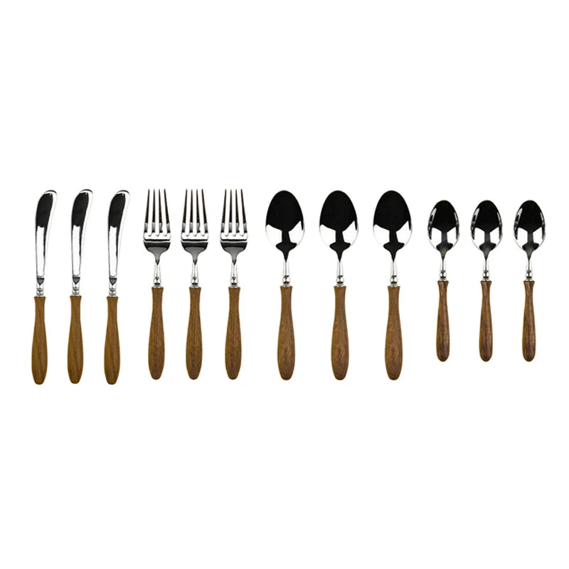 Teak Cutlery Set