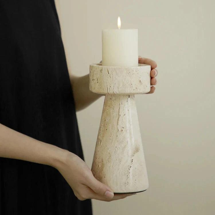 Minimalist Marble Candle Holder - The deco nook