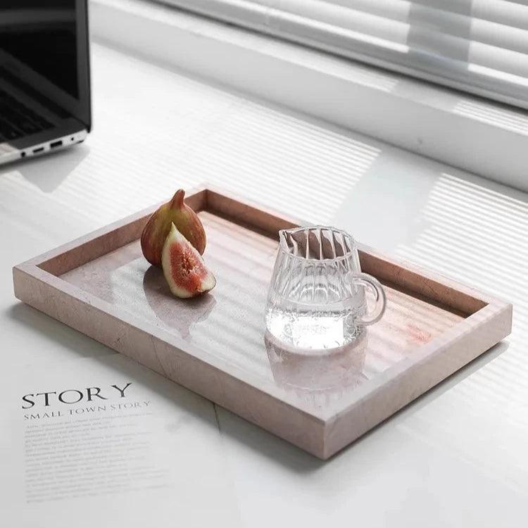 Pink Marble Tray - The deco nook