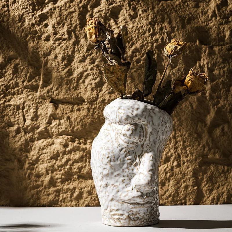 Abstract Face Vase - The deco nook