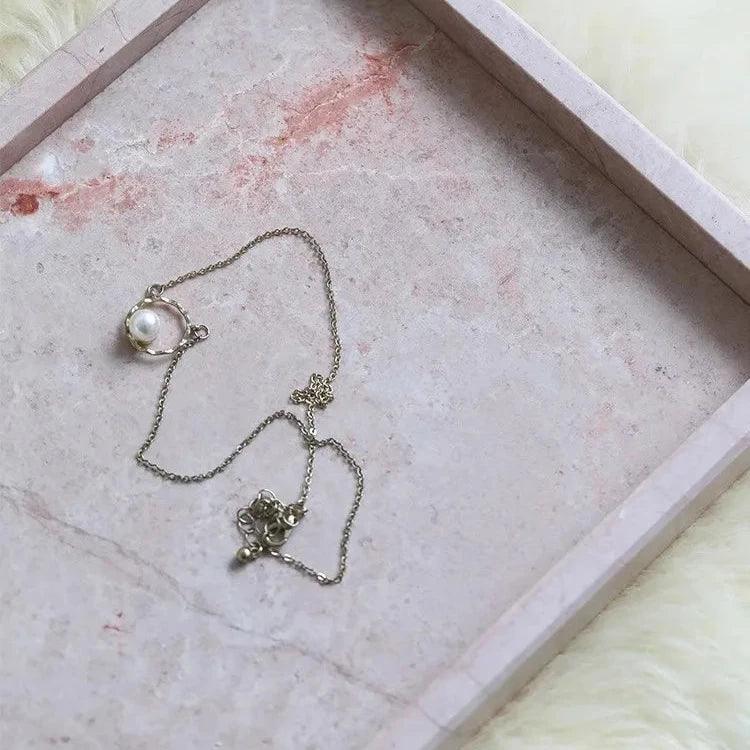 Pink Marble Tray - The deco nook