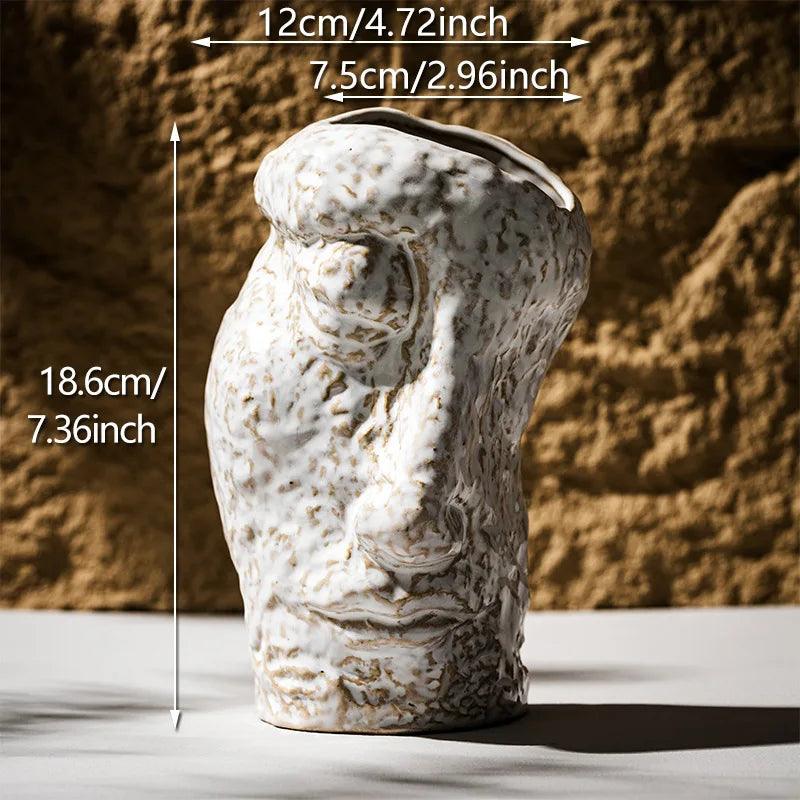 Abstract Face Vase - The deco nook