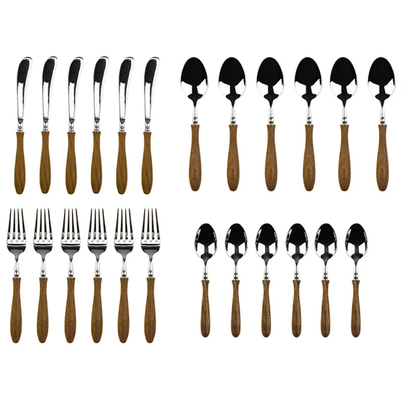 Teak Cutlery Set