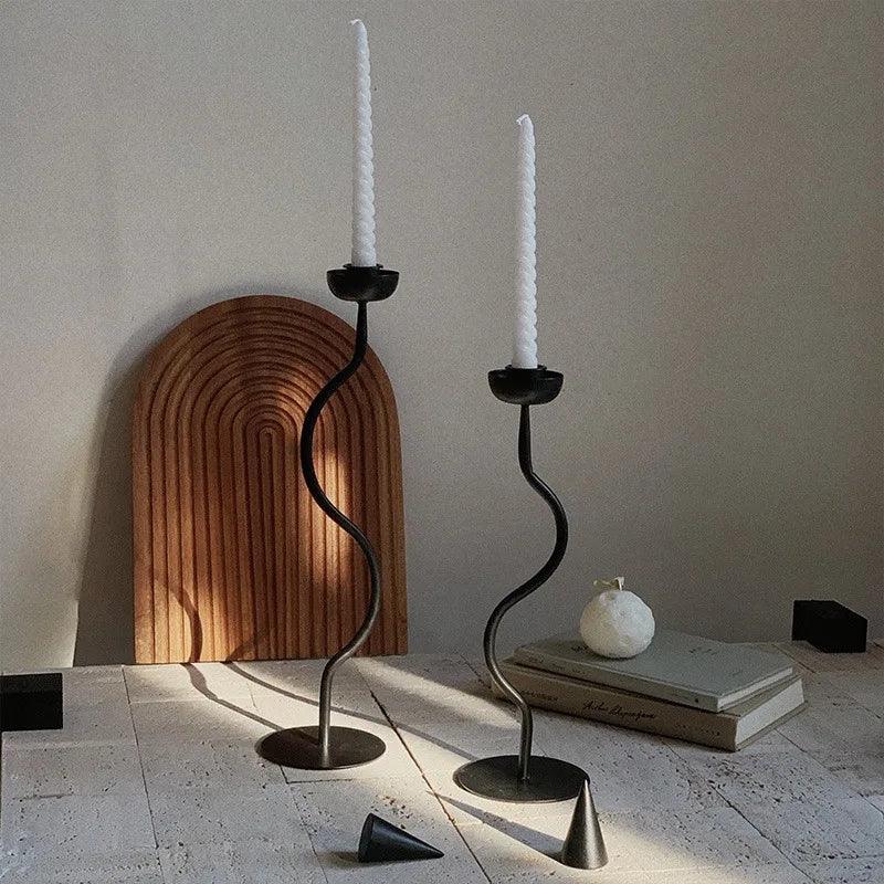 Wavy Candle Holder Set - The deco nook