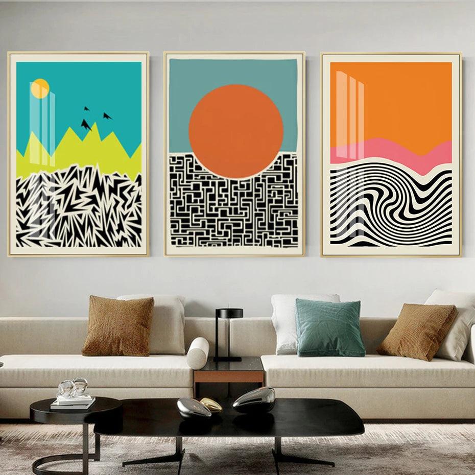 Modern Bright Colors Prints - The deco nook