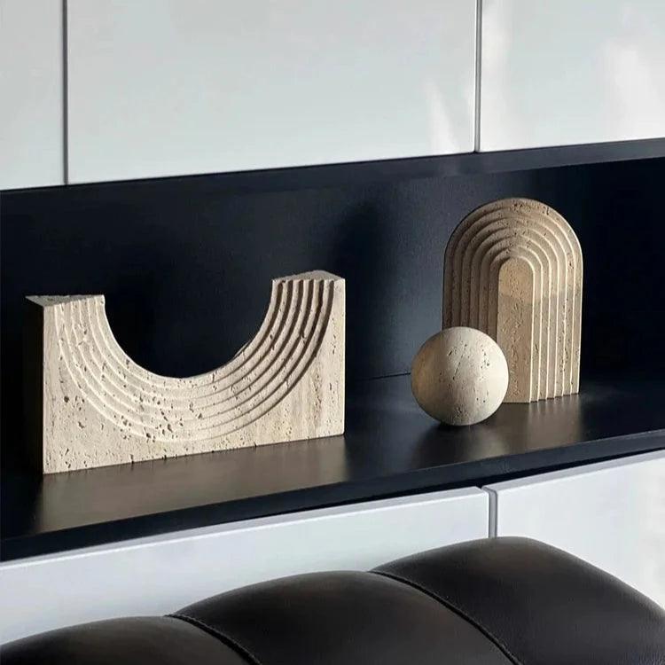 Minimalist Marble Sculpture Collection - The deco nook