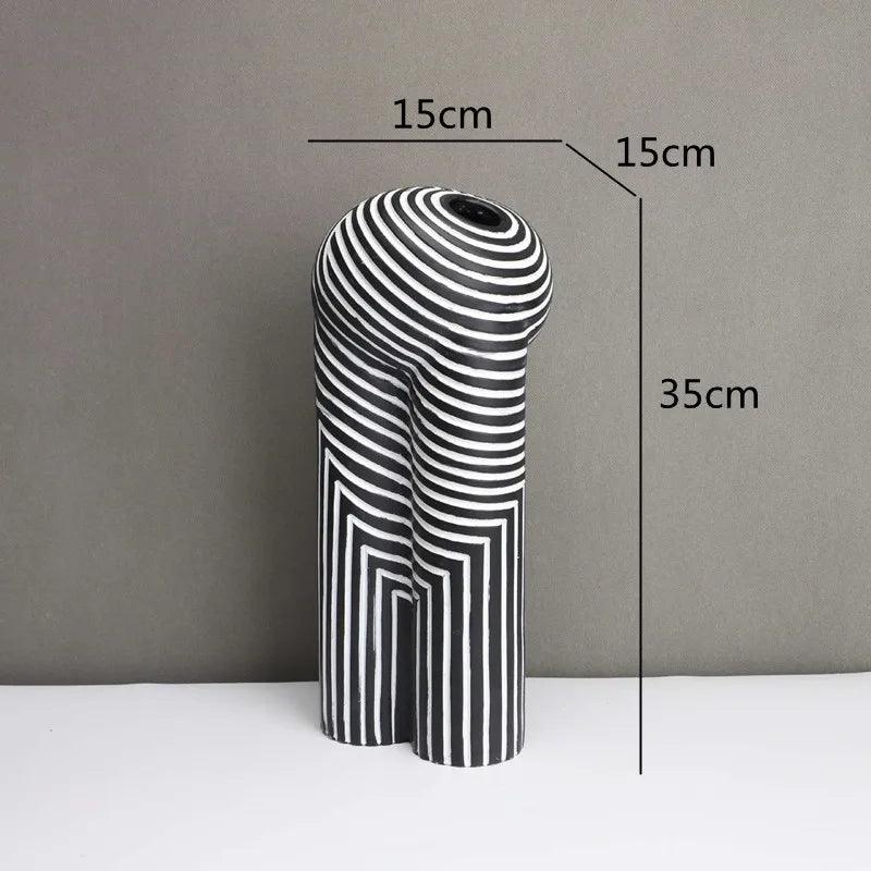 Modern Striped Vases - The deco nook
