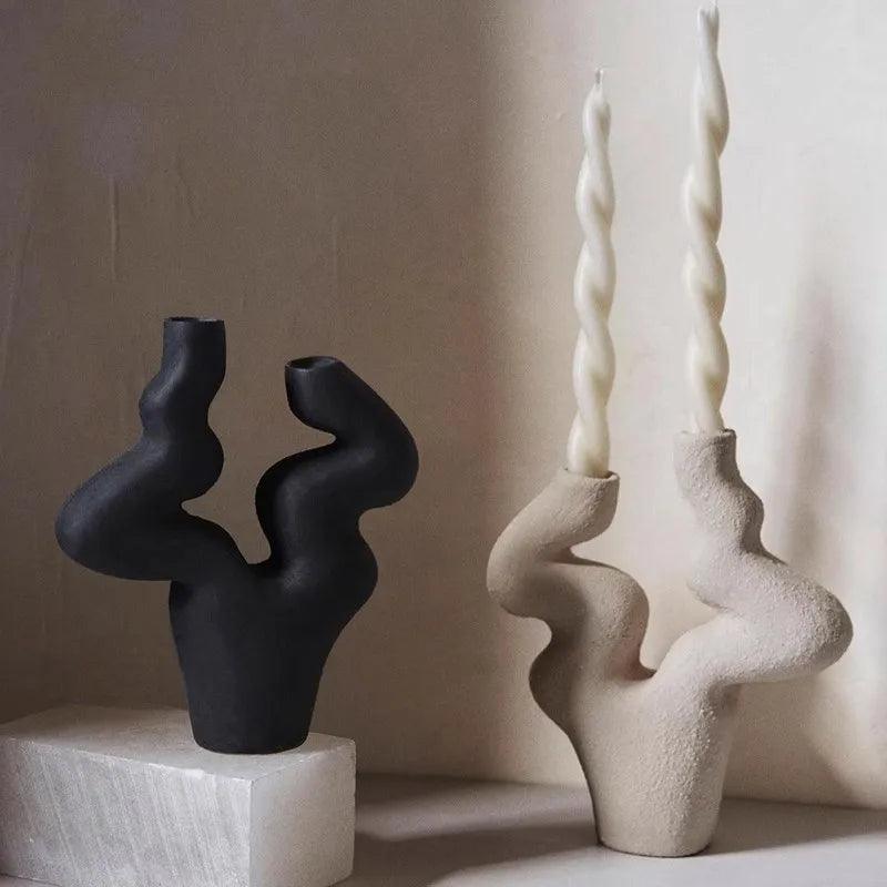 Ceramic Candle Holder Collection - The deco nook