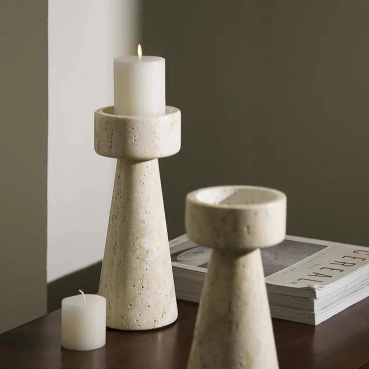 Minimalist Marble Candle Holder - The deco nook