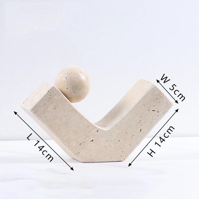 Minimalist Marble Sculpture Collection - The deco nook