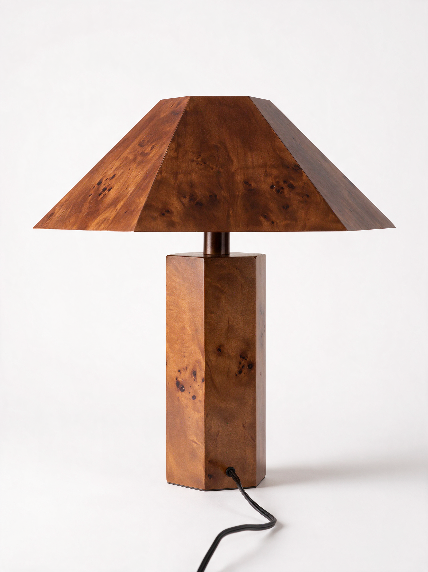 Alva Burl Wood Table Lamp