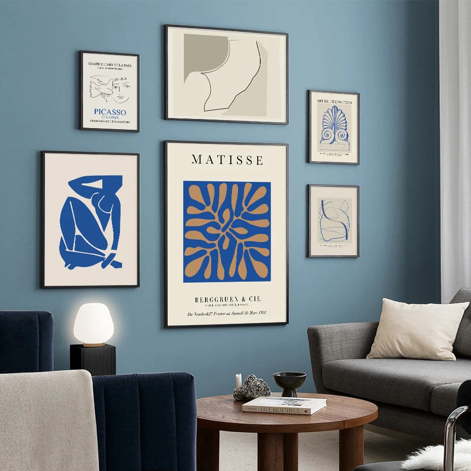 Blue Matisse Prints The deco nook