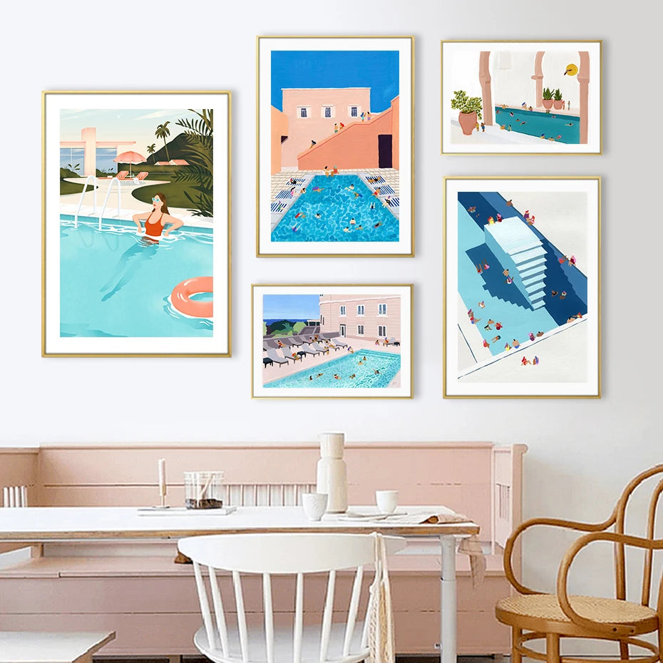 Swiming Pool Prints The deco nook