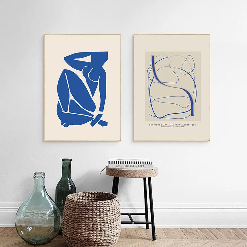 Blue Matisse Prints The deco nook