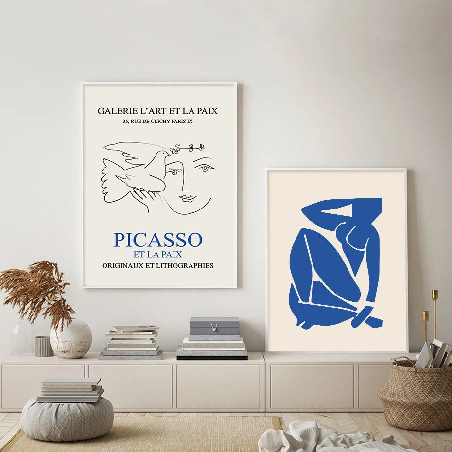 Blue Matisse Prints The deco nook