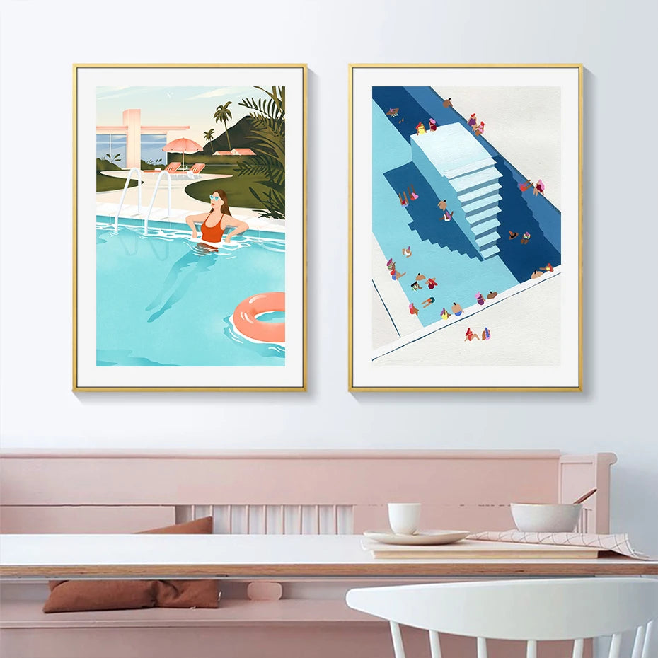 Swiming Pool Prints The deco nook