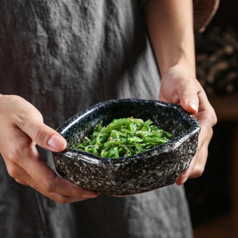 Artisanal Irregular Ceramic Serving Bowl The deco nook