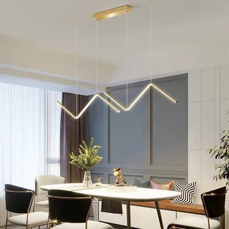 Triangle Radiance LED Hanging Chandelier Deconook