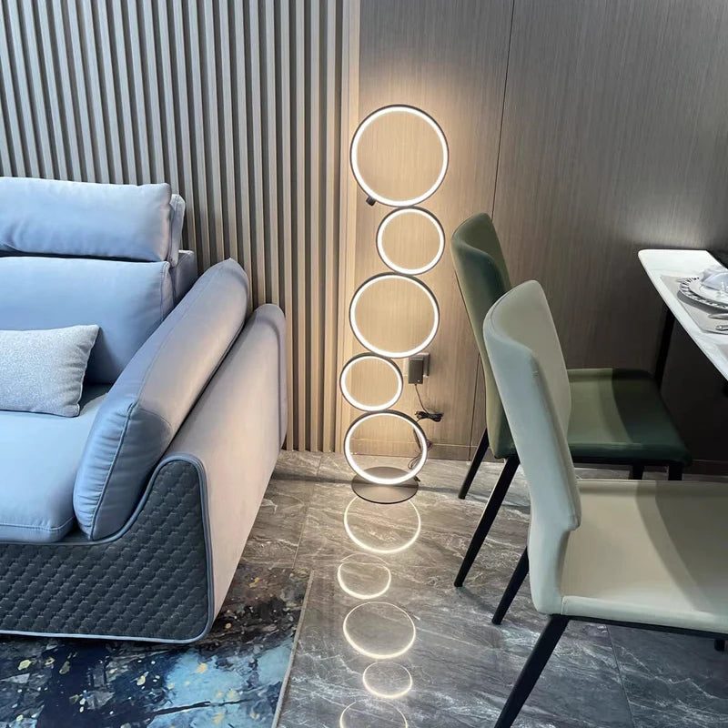 Cosmic Loop LED Floor Lamp The deco nook