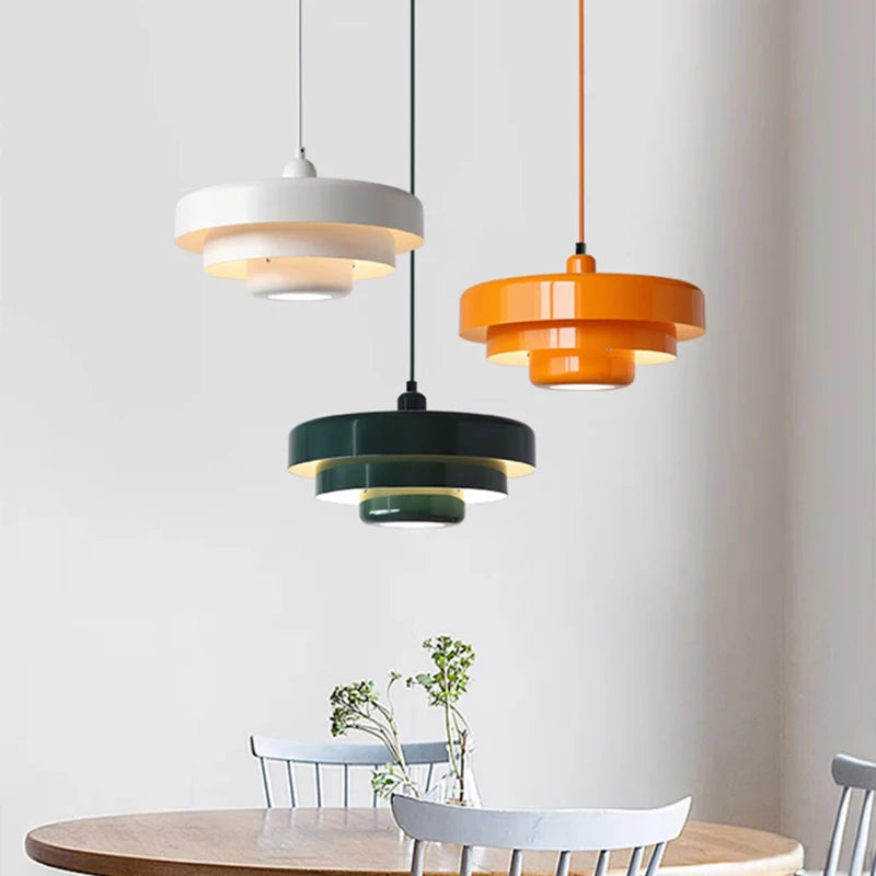 LED Pendant Lights Nordic Home Indoor Decoration Lamp For Restaurant Living Rooms Bedroom Macaron White Green Orange Chandelier The deco nook