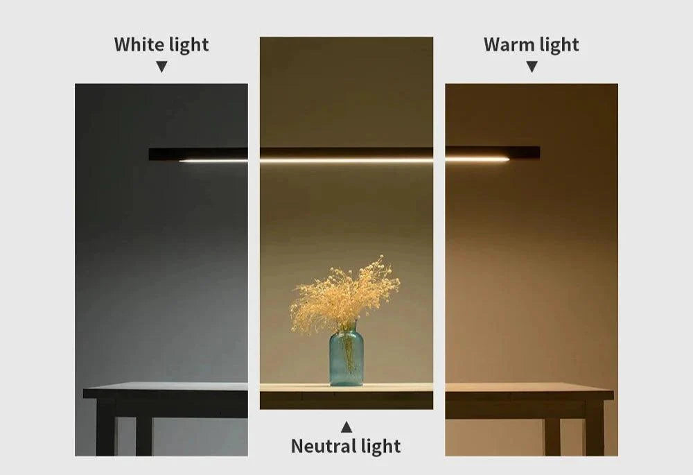 Juan pendant lamp light tone options - warm, neutral, and white