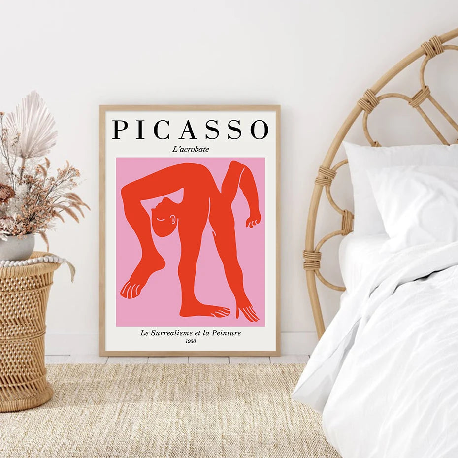 Pink Picasso Prints The deco nook