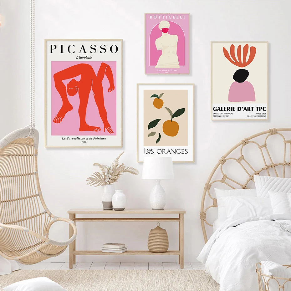 Pink Picasso Prints The deco nook