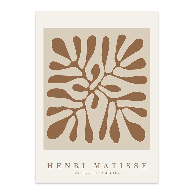 Beige Abstract Prints - The deco nook