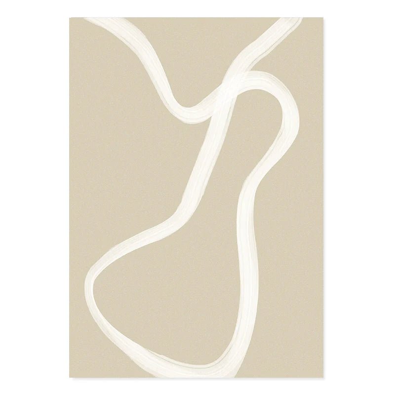 Beige Abstract Prints - The deco nook