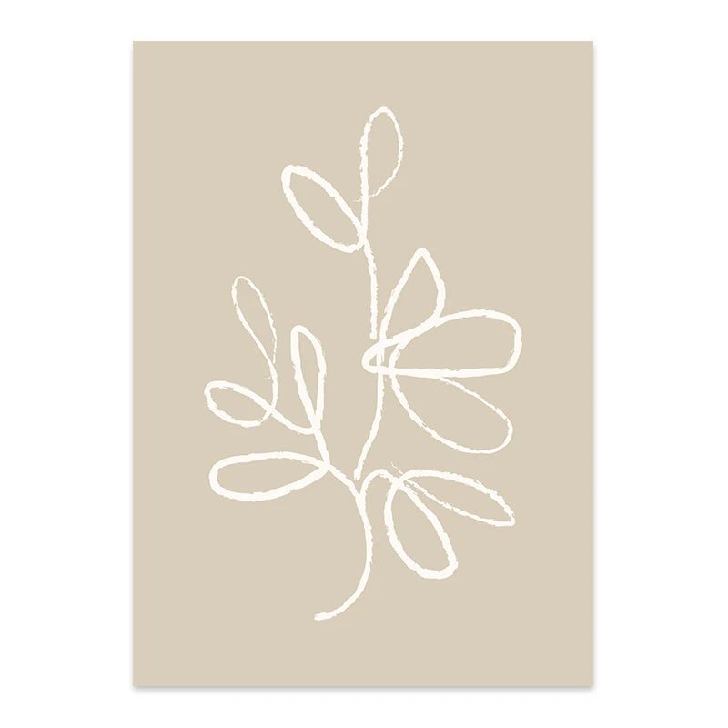 Beige Abstract Prints - The deco nook