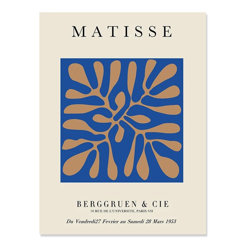 Blue Matisse Prints - The deco nook