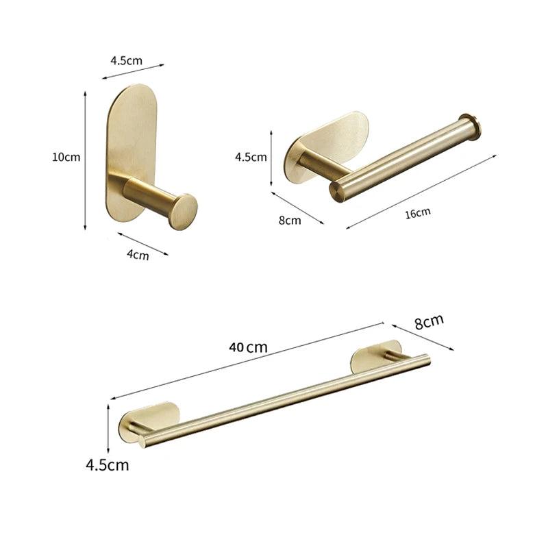 Golden Glamour Bathroom Accessory Set - The deco nook