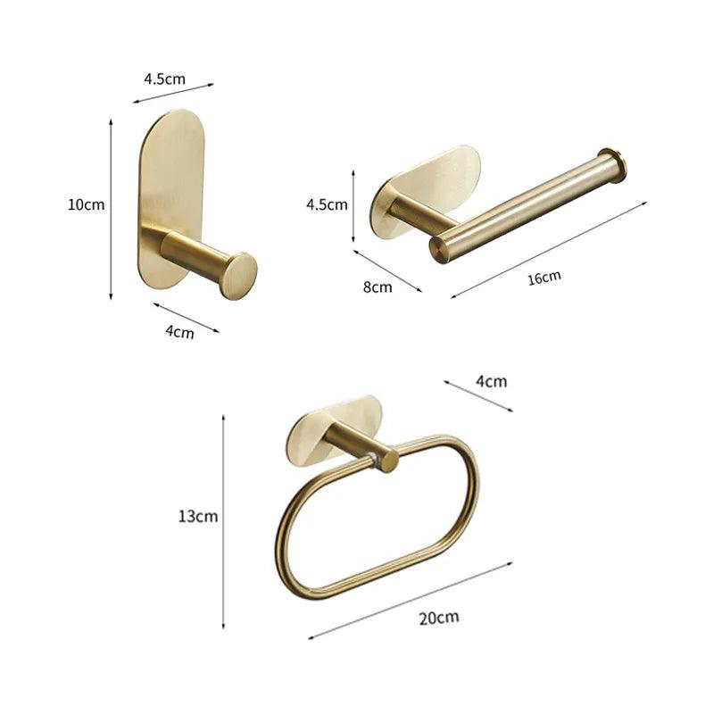 Golden Glamour Bathroom Accessory Set - The deco nook