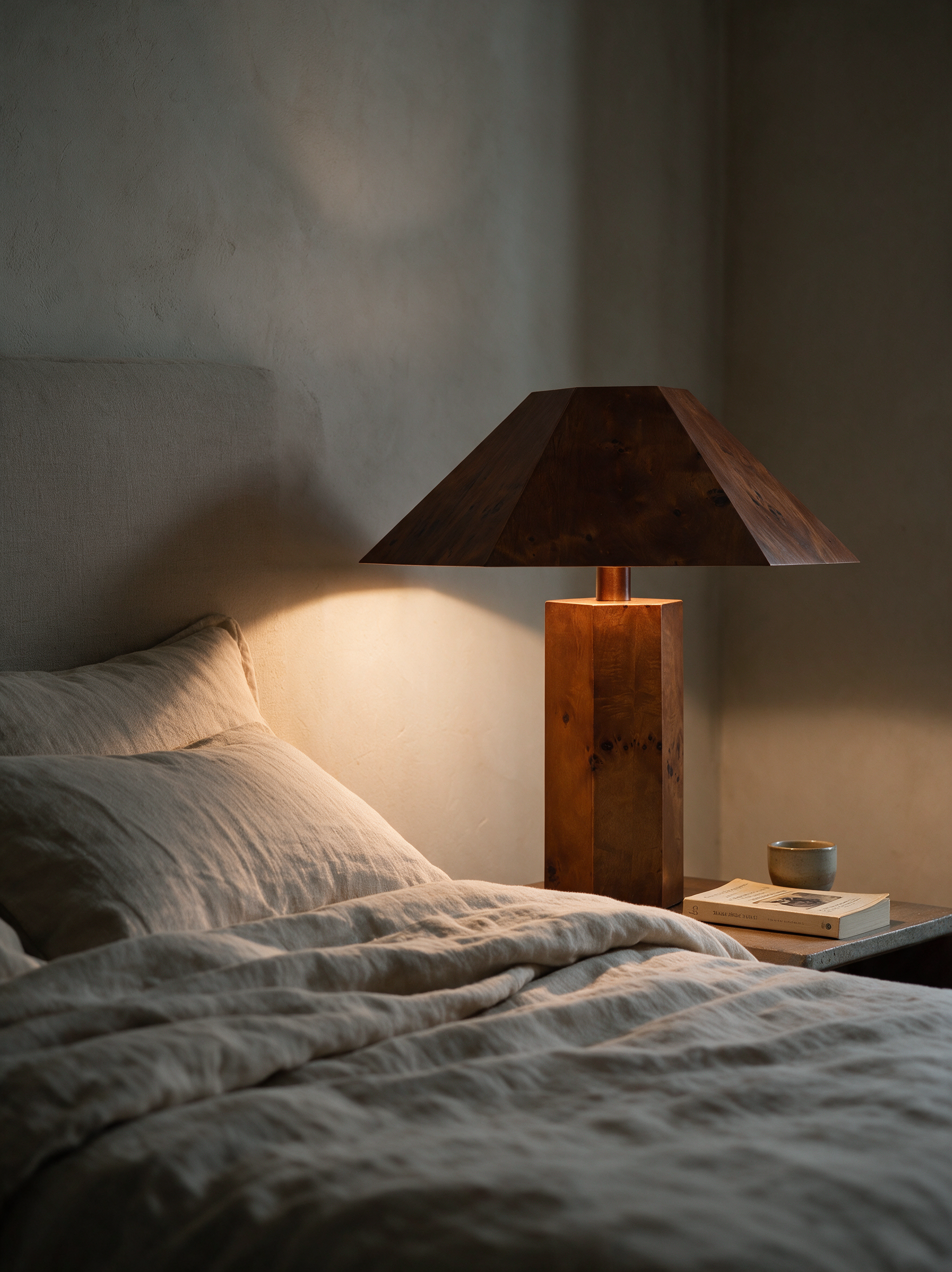 Alva Burl Wood Table Lamp