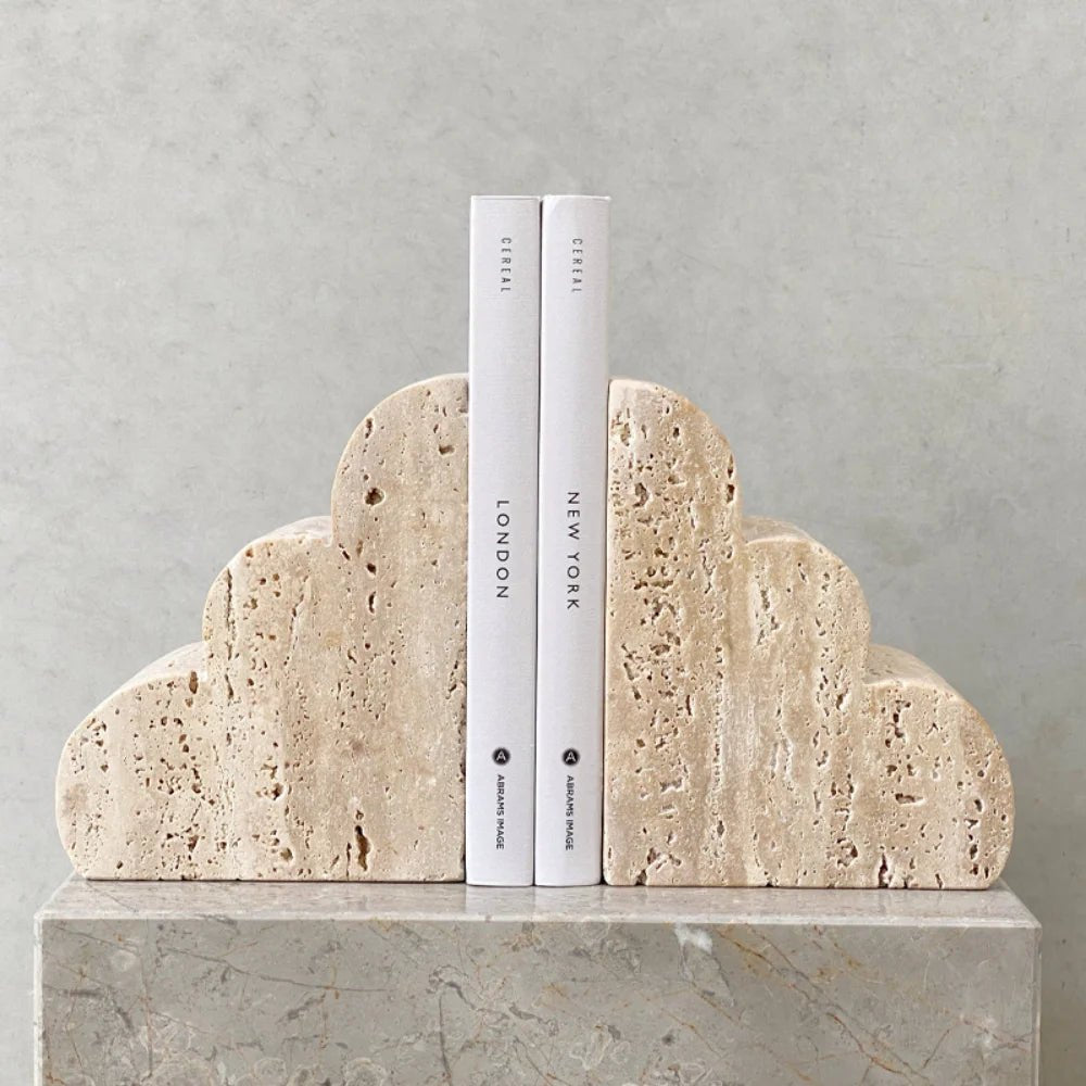 Marble Cave Stone Bookends - The deco nook