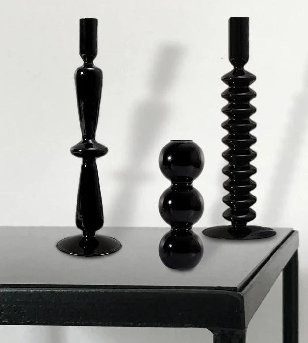 Midnight Vase & Candlestick Collection - The deco nook