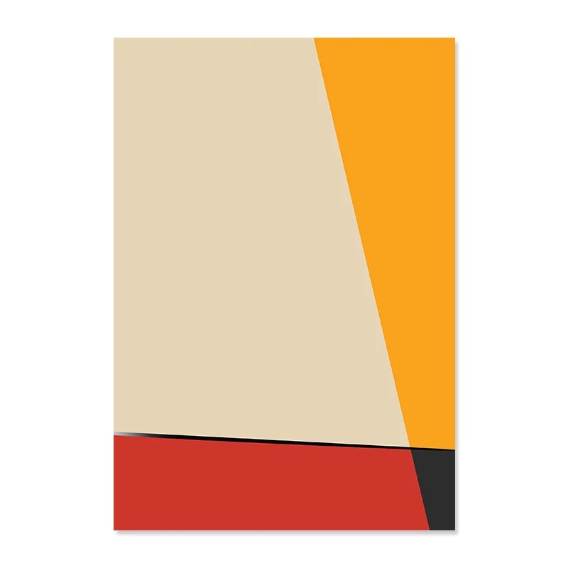 Orange Figures Prints - The deco nook