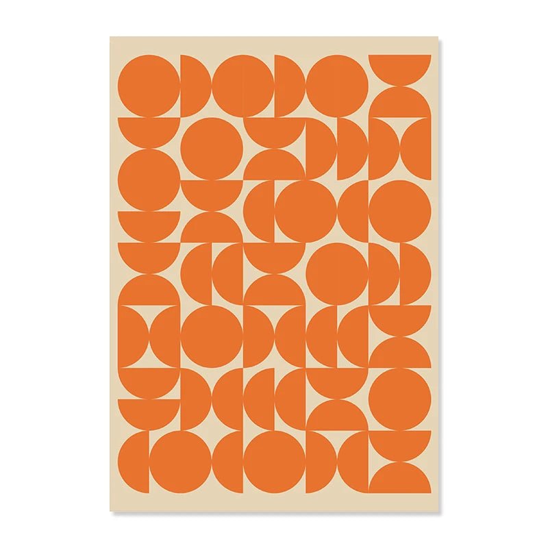 Orange Figures Prints - The deco nook